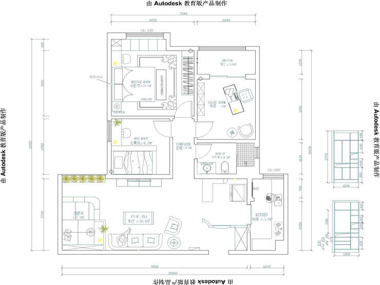 中海奥龙官邸平面结构图