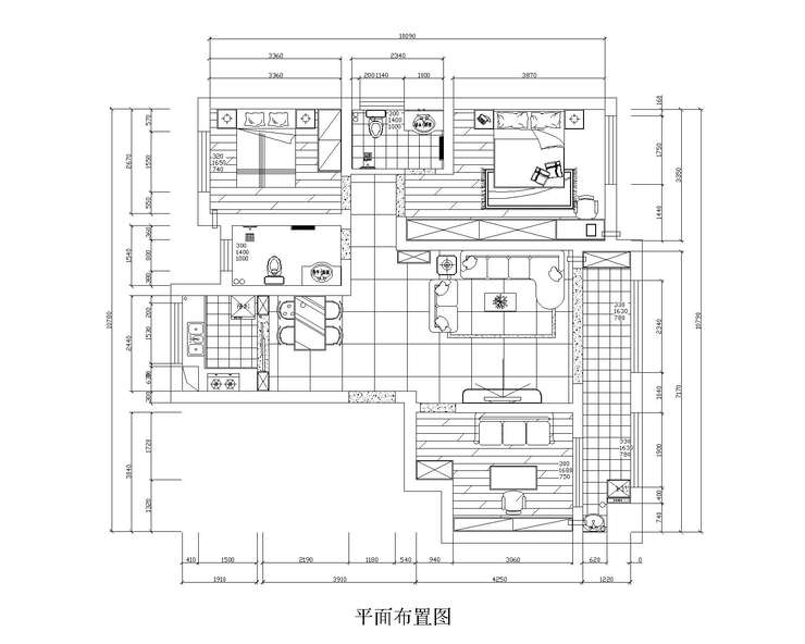 鲁邦奥林逸城136平面布局图