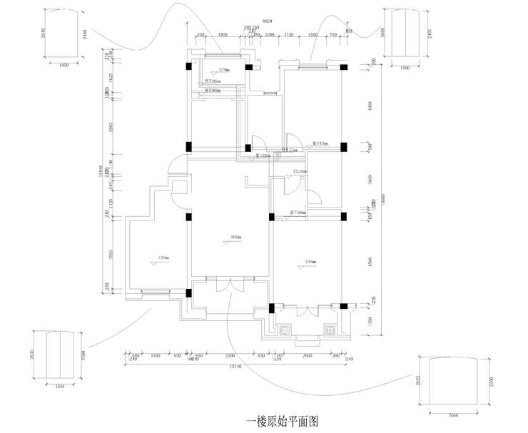 玫瑰园一层原始结构_2345看图王